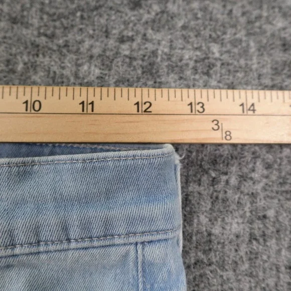 MOTHER The Insider Crop Step Fray Jeans Womens 25 Blue Denim Hold My Hand - Picture 10 of 16